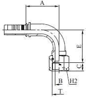 HEMBRA JIC 90º M22592 y M22593